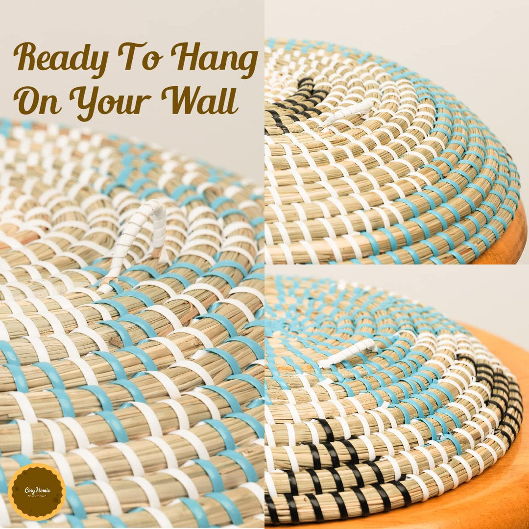 3 Piece Seagrass African Basket Wall Décor Set Bungalow Rose