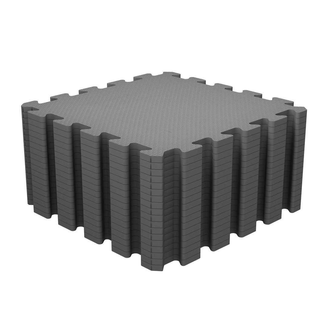 Interlocking Foam Playmat (Set of 18) LAITIMIA Color: Gray