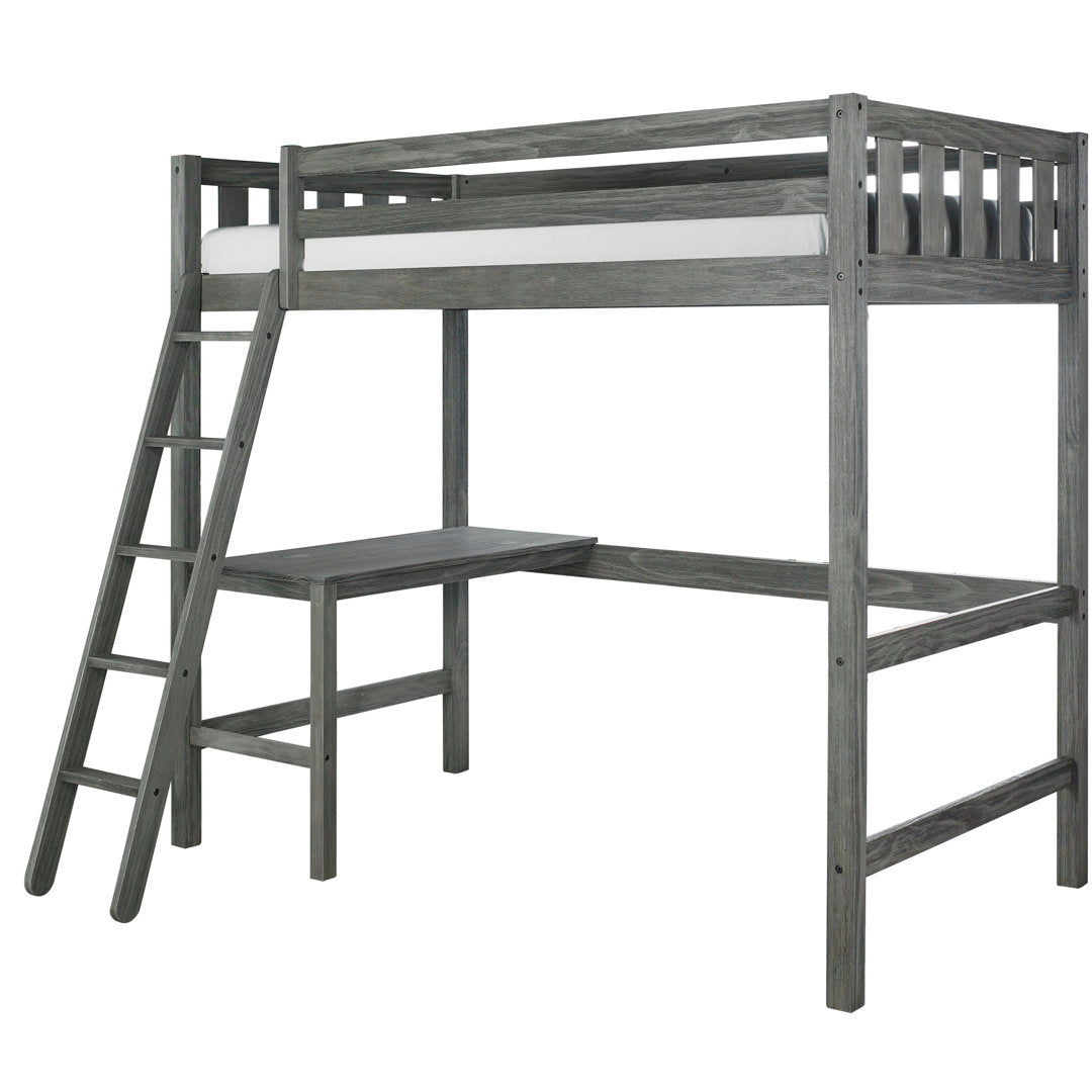 Lynn Twin Panel Loft Bed with Built-in-Desk by Greyleigh? Baby & Kids Greyleigh™ Baby & Kids