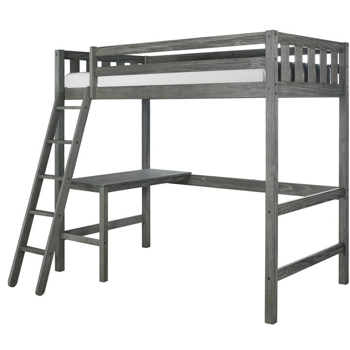 Lynn Twin Panel Loft Bed with Built-in-Desk by Greyleigh? Baby & Kids Greyleigh™ Baby & Kids