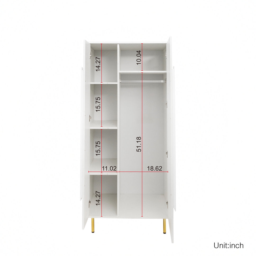 Zhao Solid + Manufactured Wood Armoire Mercer41