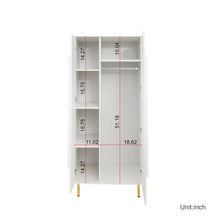 Zhao Solid + Manufactured Wood Armoire Mercer41