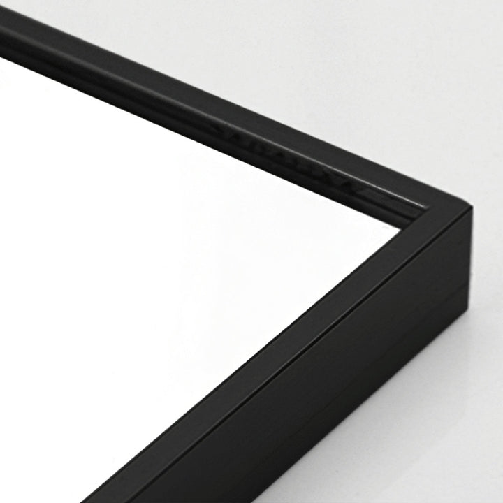 Kinkaid Metal Framed Full Length Hanging Mirror Wrought Studio™ Size: 71" x 34" Finish: Black