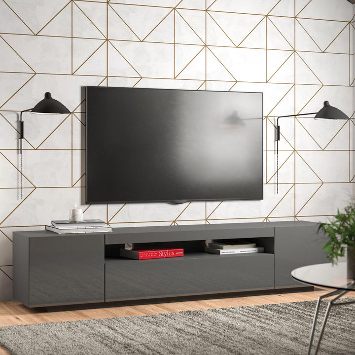 Kenyette TV Stand for TVs up to 79" Latitude Run® Color: Dark Gray