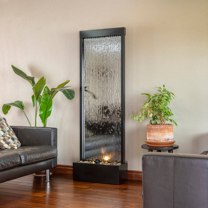 Statesboro Metal Mirror Fountain with Light Latitude Run® Color: Silver
