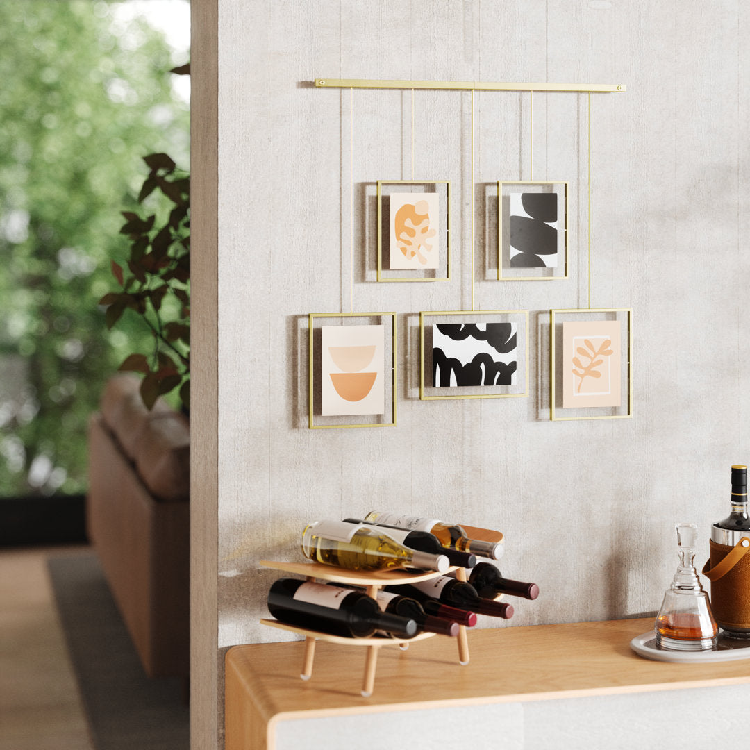 5-Piece Matte Metal Collage Frame Set Umbra Color: Matte Brass