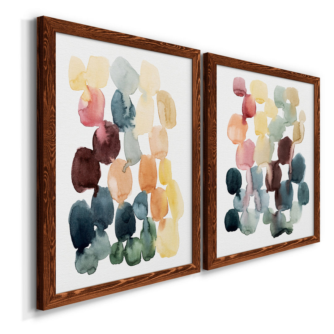 Desert Stones I - 2 Piece Picture Frame Painting Set on Canvas Wade Logan® Size: 43.5" H x 31.5" W x 1" D" Format: Maple Framed Canvas