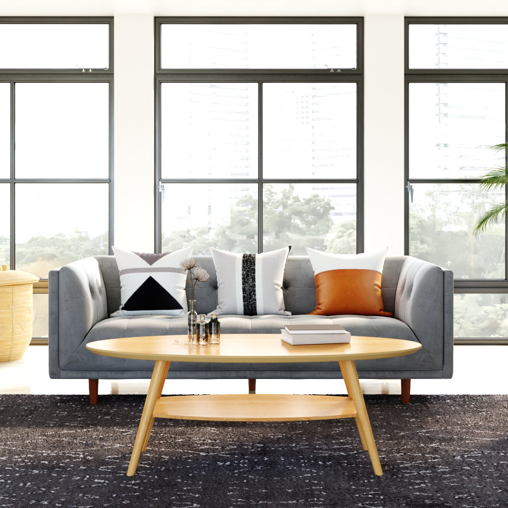 George 82" Velvet Tuxedo Arm Sofa AllModern Fabric: Platinum Gray Velvet