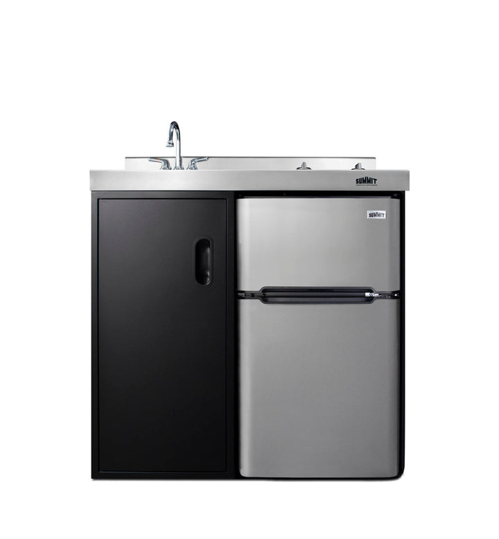 All-in-One Kitchenette 3.2 cu. ft. Freestanding Mini Fridge with Freezer Summit Appliance