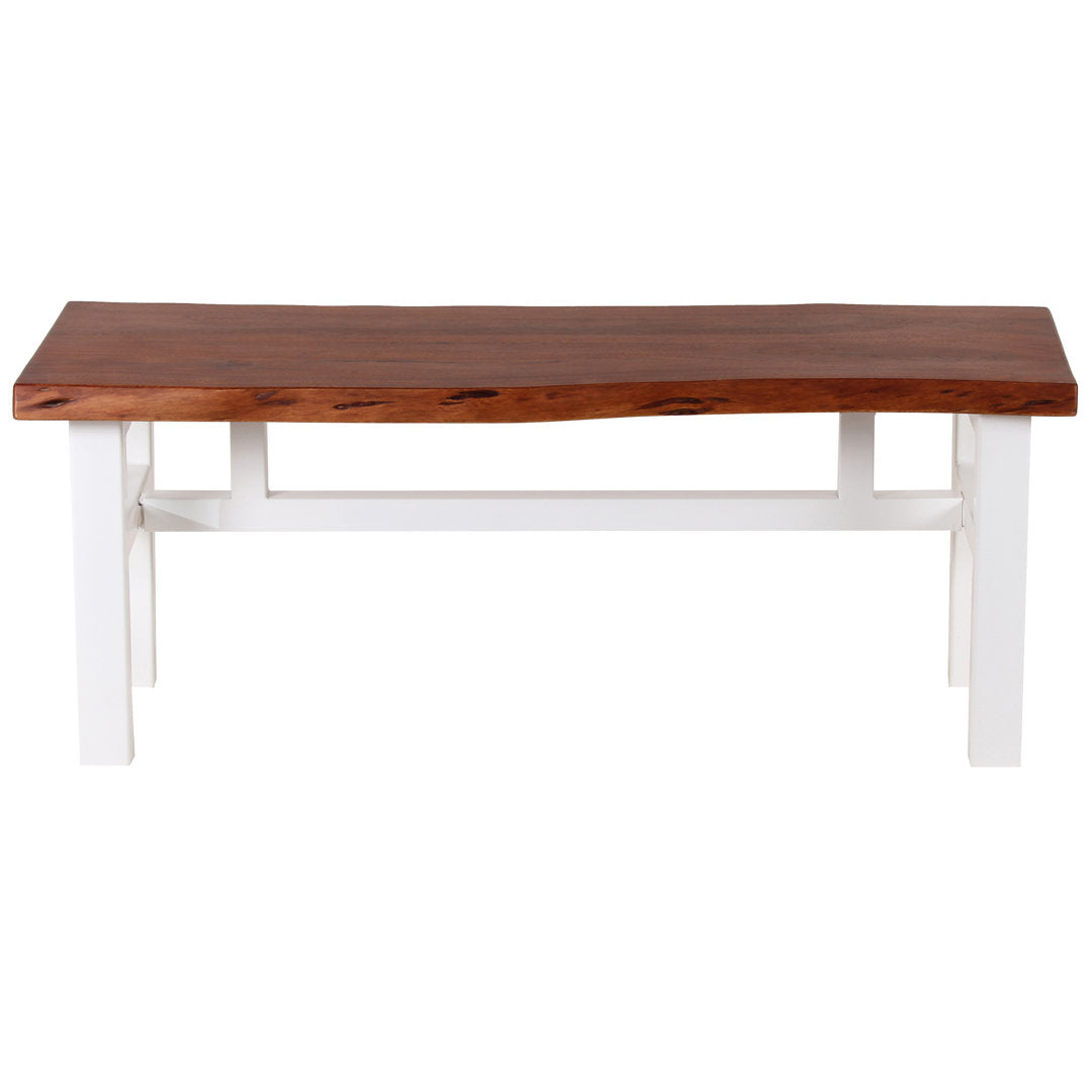 Acacia Live Edge 46 Inch Bench - White Loon Peak®