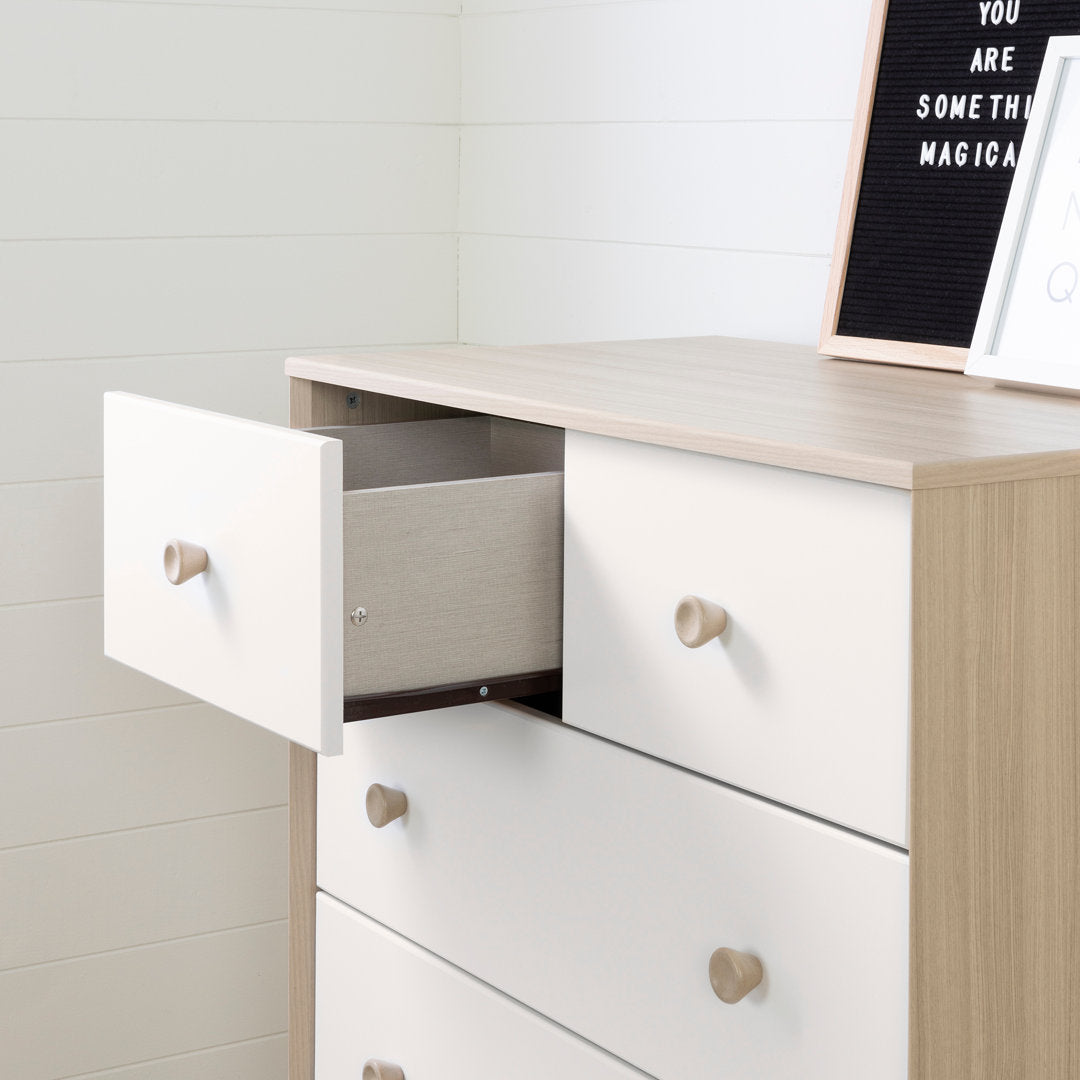 Rafferty Kids 5- Drawer Chest AllModern Color: Soft Elm/Pure White/NotSturdy