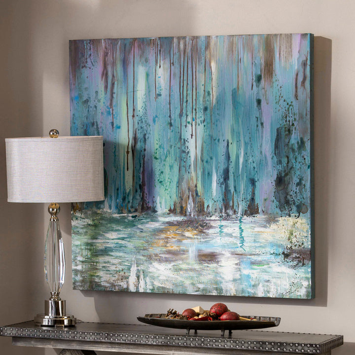 Waterfall' Painting on Wrapped Canvas Orren Ellis