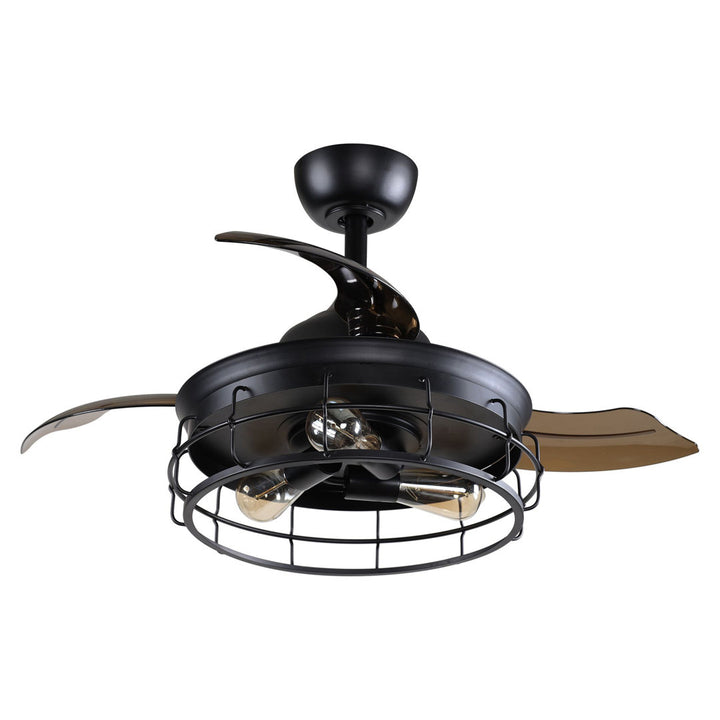 36'' Robichaux 3 - Blade Retractable Blades Ceiling Fan with Remote Control and Light Kit Included Trent Austin Design®
