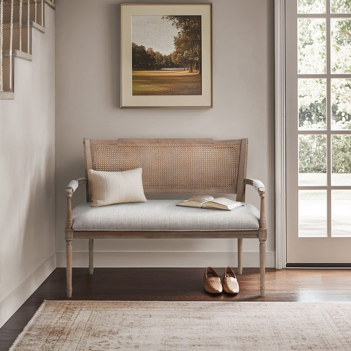 Willshire Rattan Shield-Back Settee Ophelia & Co.