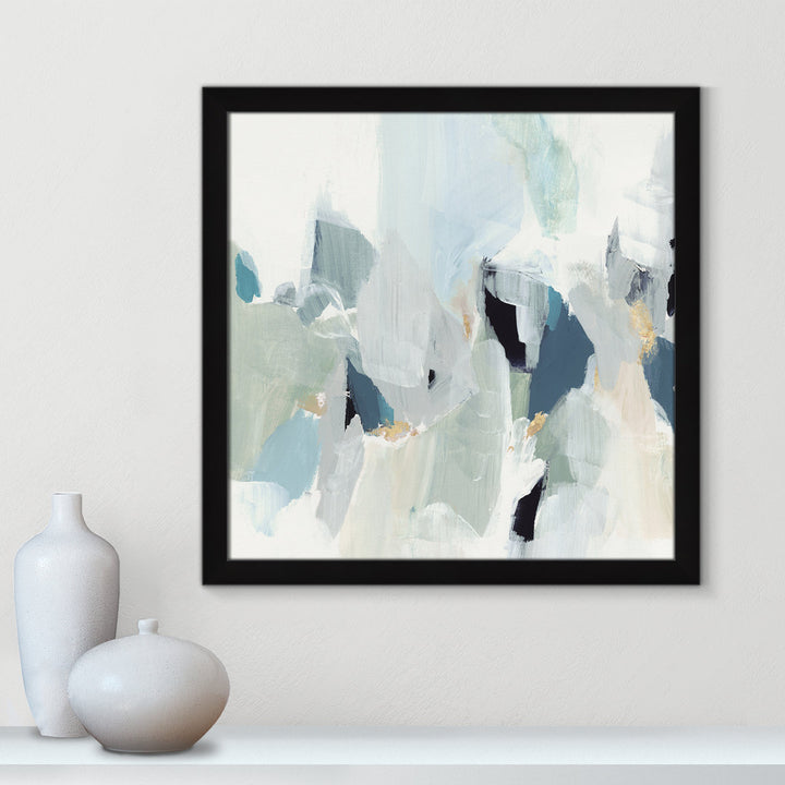 Little Talks II by Isabelle Z - Picture Frame Print on Canvas Casa Fine Arts Size: 24.5" H x 24.5" W x 0.75" D Format: Satin Black Picture Framed Paper