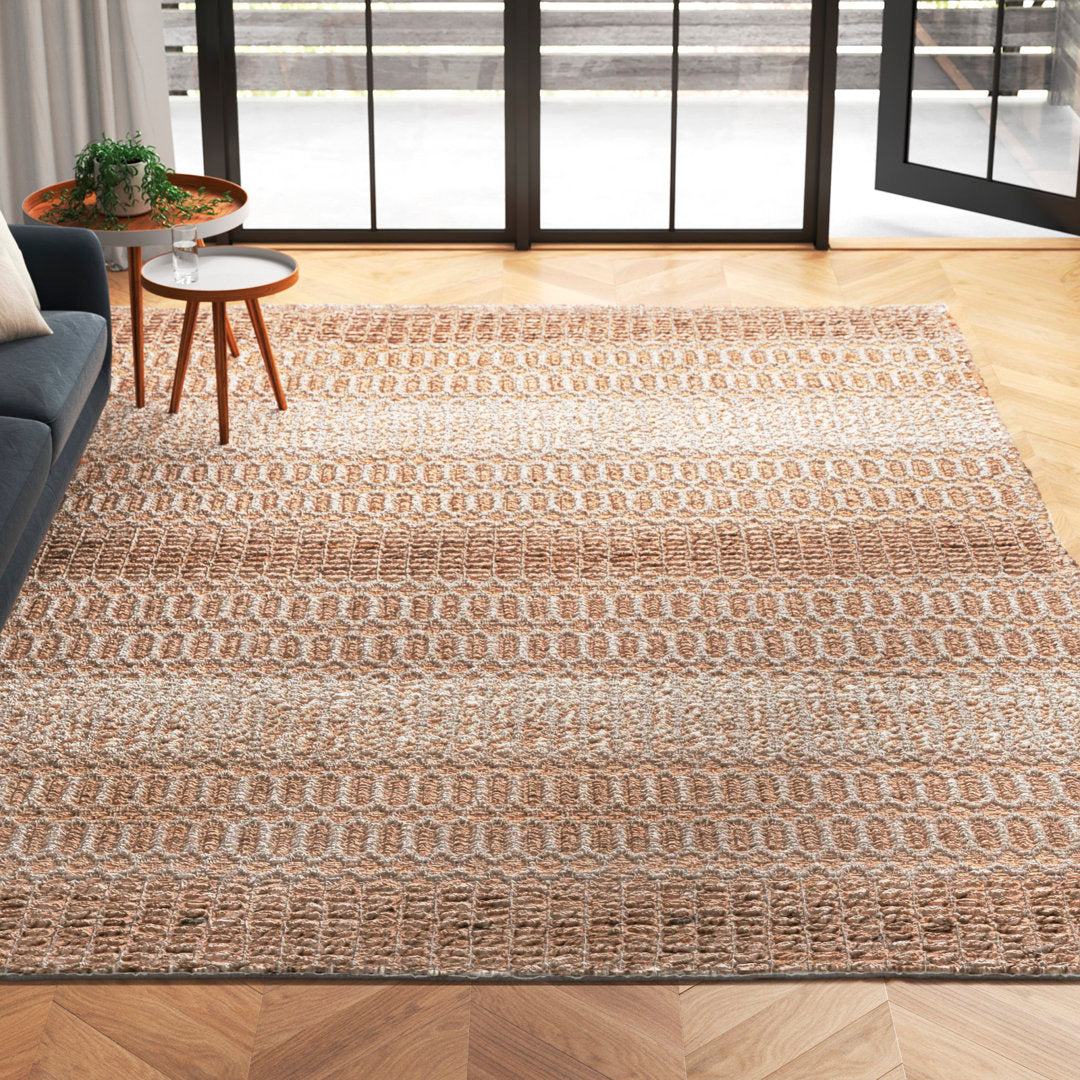 Sorrell Geometric Flatweave Ivory/Natural Area Rug Laurel Foundry Modern Farmhouse® Rug Size: Rectangle 9' x 12'