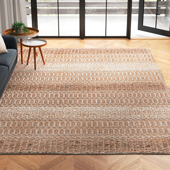 Sorrell Geometric Flatweave Ivory/Natural Area Rug Laurel Foundry Modern Farmhouse® Rug Size: Rectangle 9' x 12'