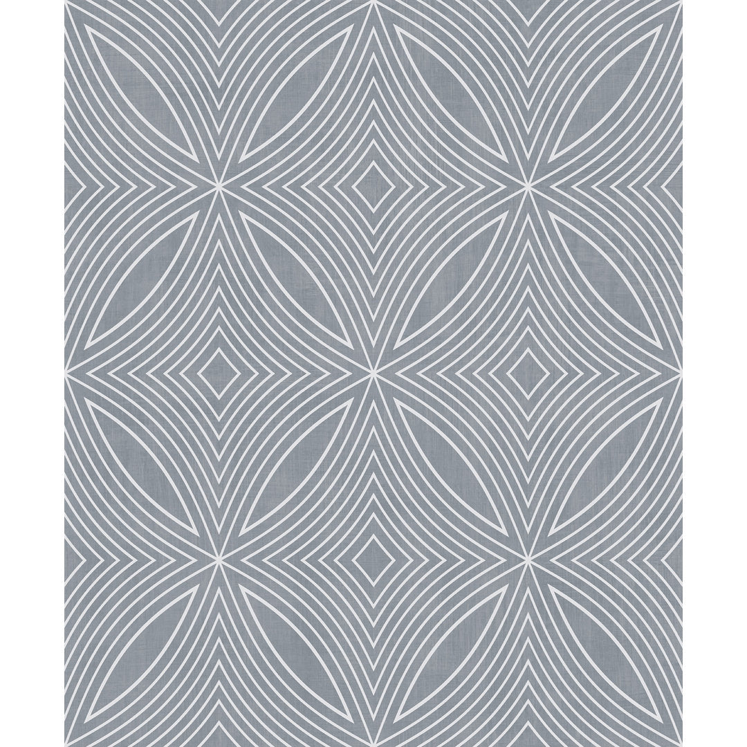 Special FX 2 Glitter Kaleidoscope Design Wallpaper Roll Galerie Wallcoverings Color: Blue/Silver