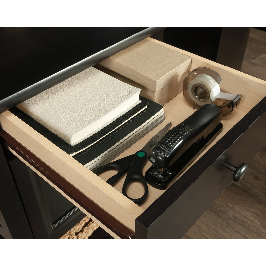 Gunalda L-Shape Executive Desk Red Barrel Studio® Color: Estate Black