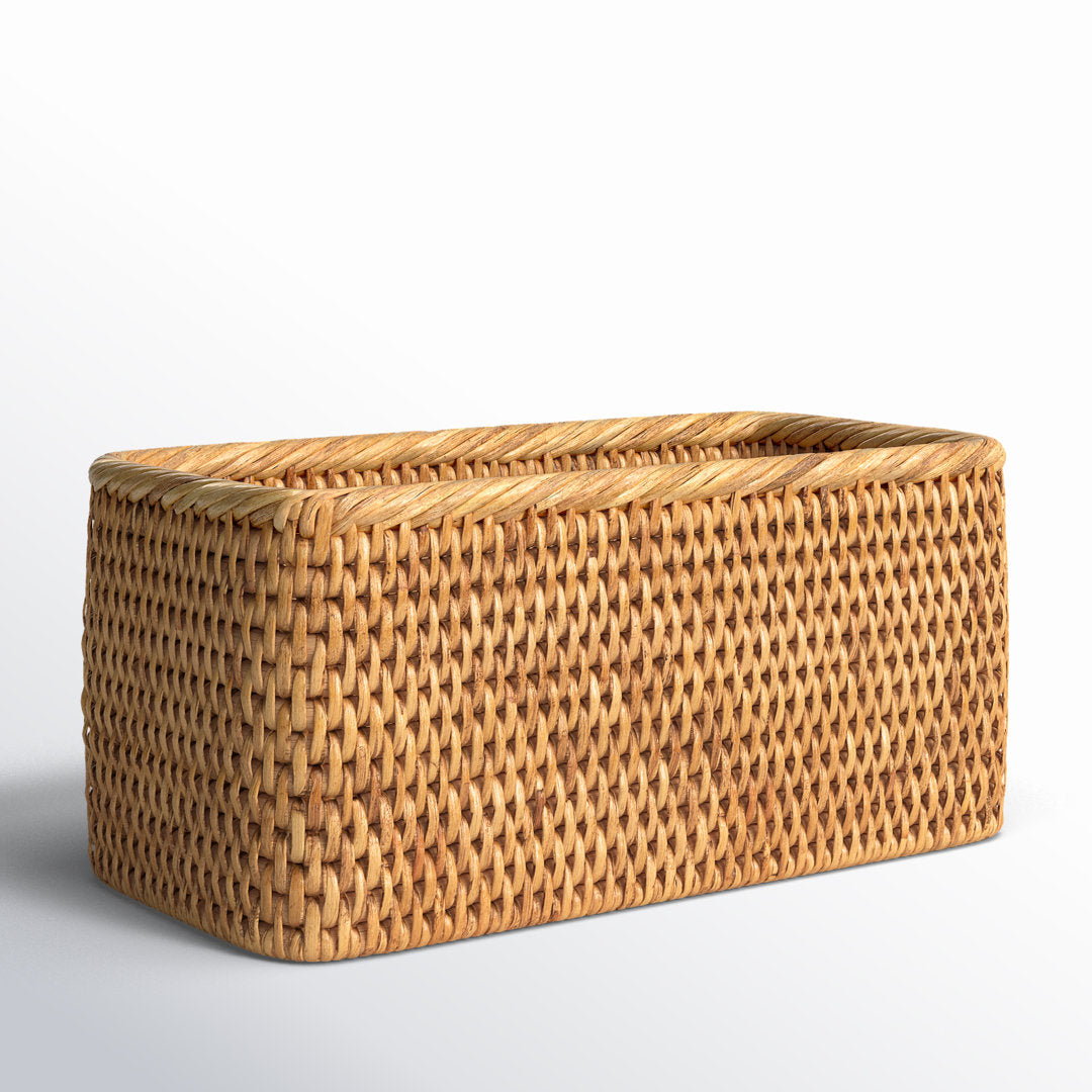 Albina Petite Rattan Basket Birch Lane™ Color: Honey Brown