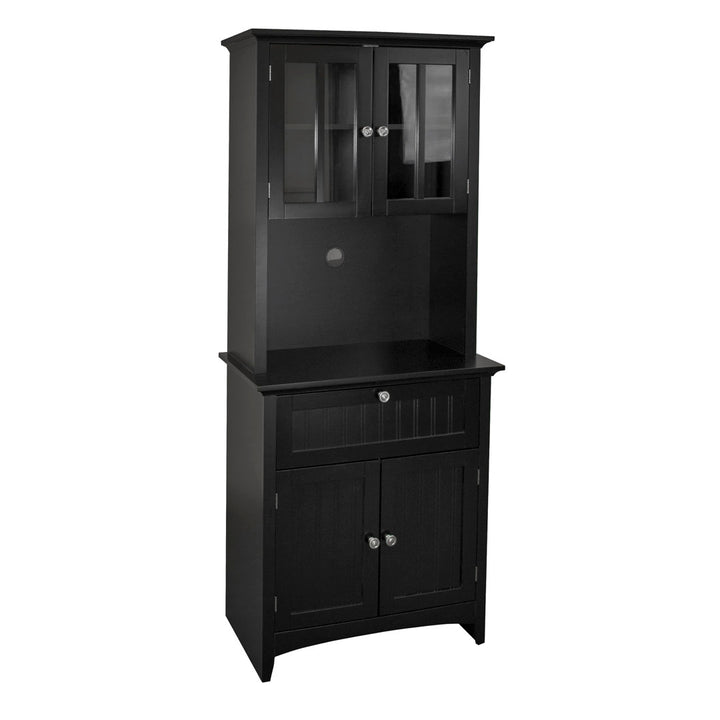 Sorens 70.25" Kitchen Pantry Highland Dunes Finish: Black