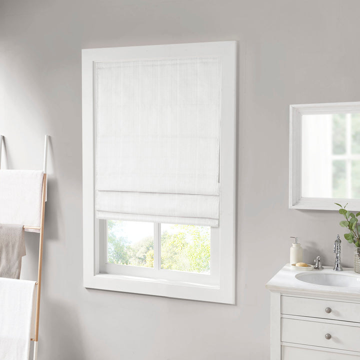 Galen Basketweave Cordless Room Darkening Roman Shade Madison Park Length & Width: 31"W x 64"L