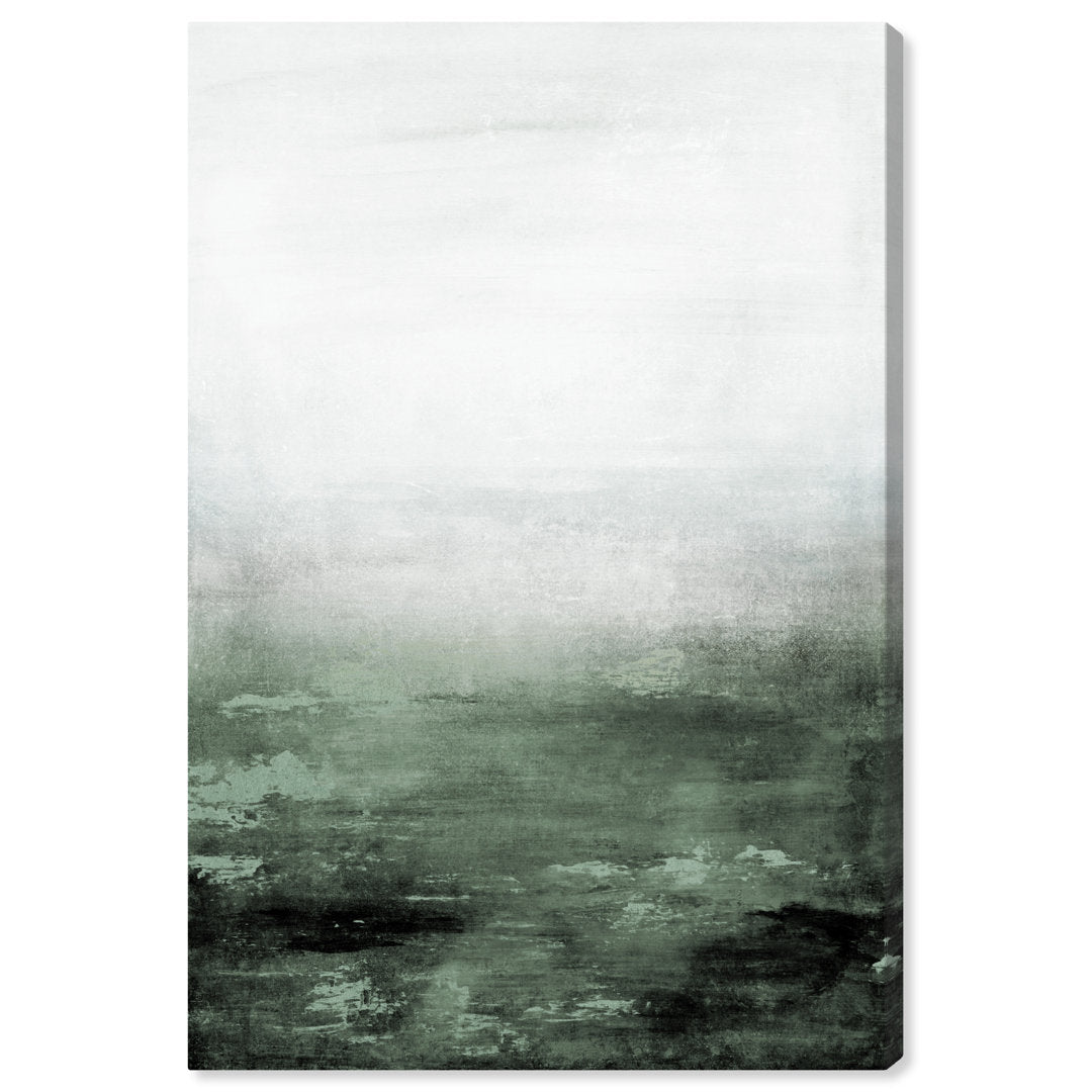 Abstract Sail to the Moon Hunter Green - Painting Print Trent Austin Design® Size: 45" H x 30" W Format: Wrapped Canvas