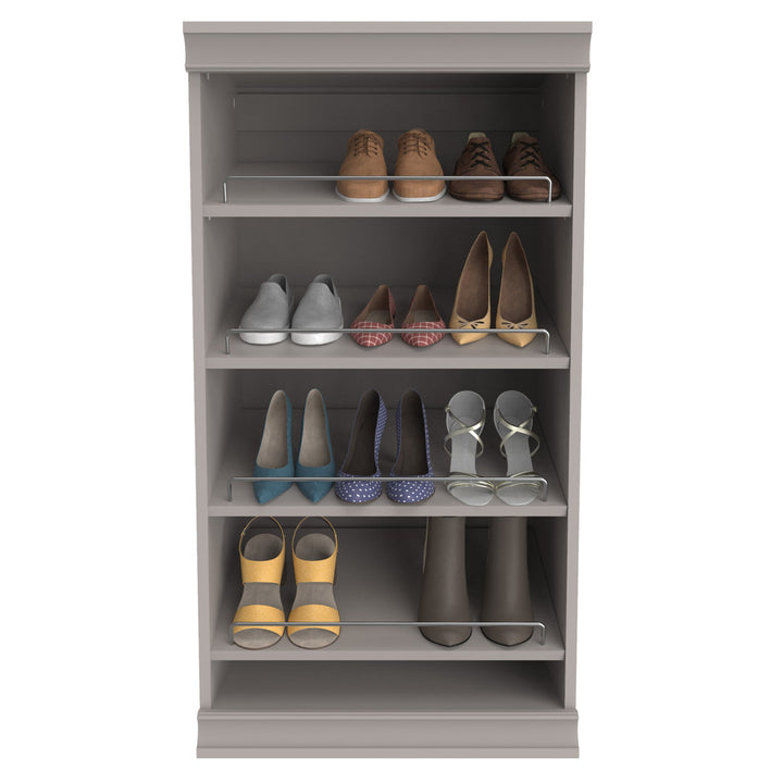 Modular Storage 68.76" W - 78" W Closet System ClosetMaid Finish: Taupe