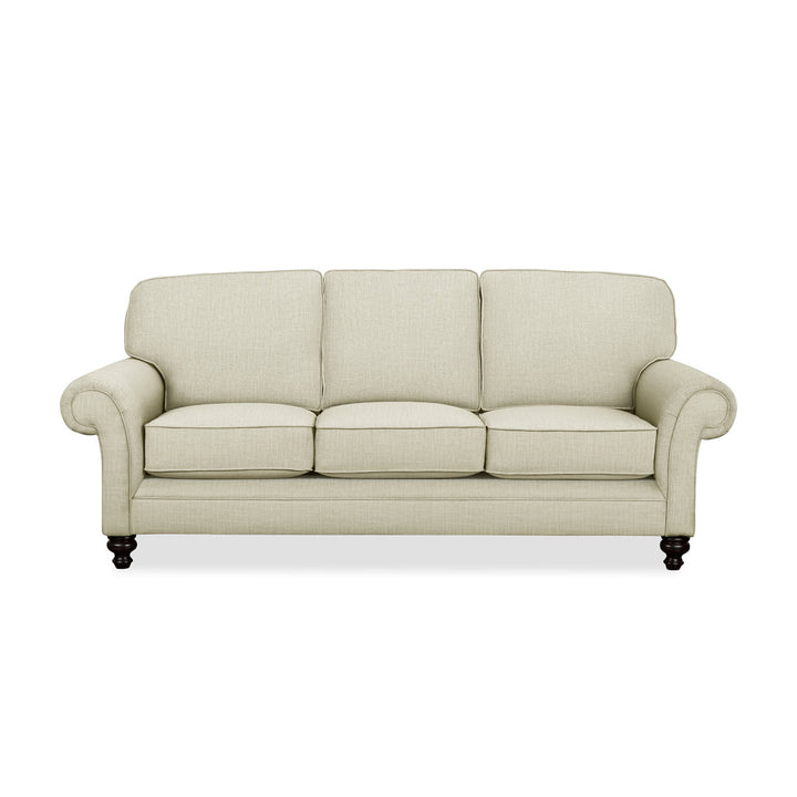 Gaige 88" Rolled Arm Sofa with Reversible Cushions Wayfair Custom Upholstery™ Fabric: Conversation Pearl Basketweave