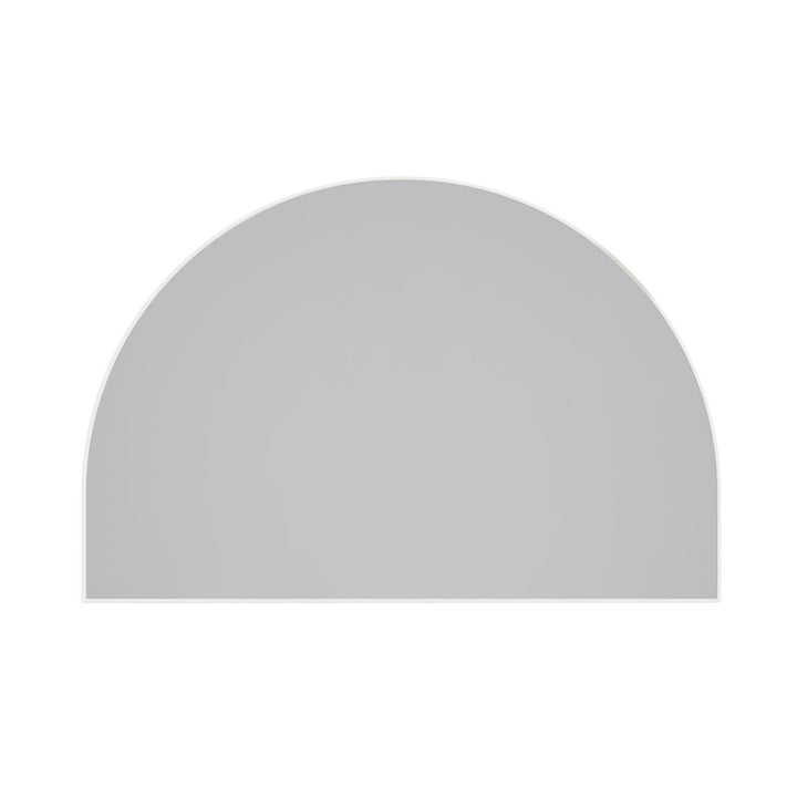 Kira Arched Mirror Glass Warehouse Size: 40'' X 60'' Finish: White