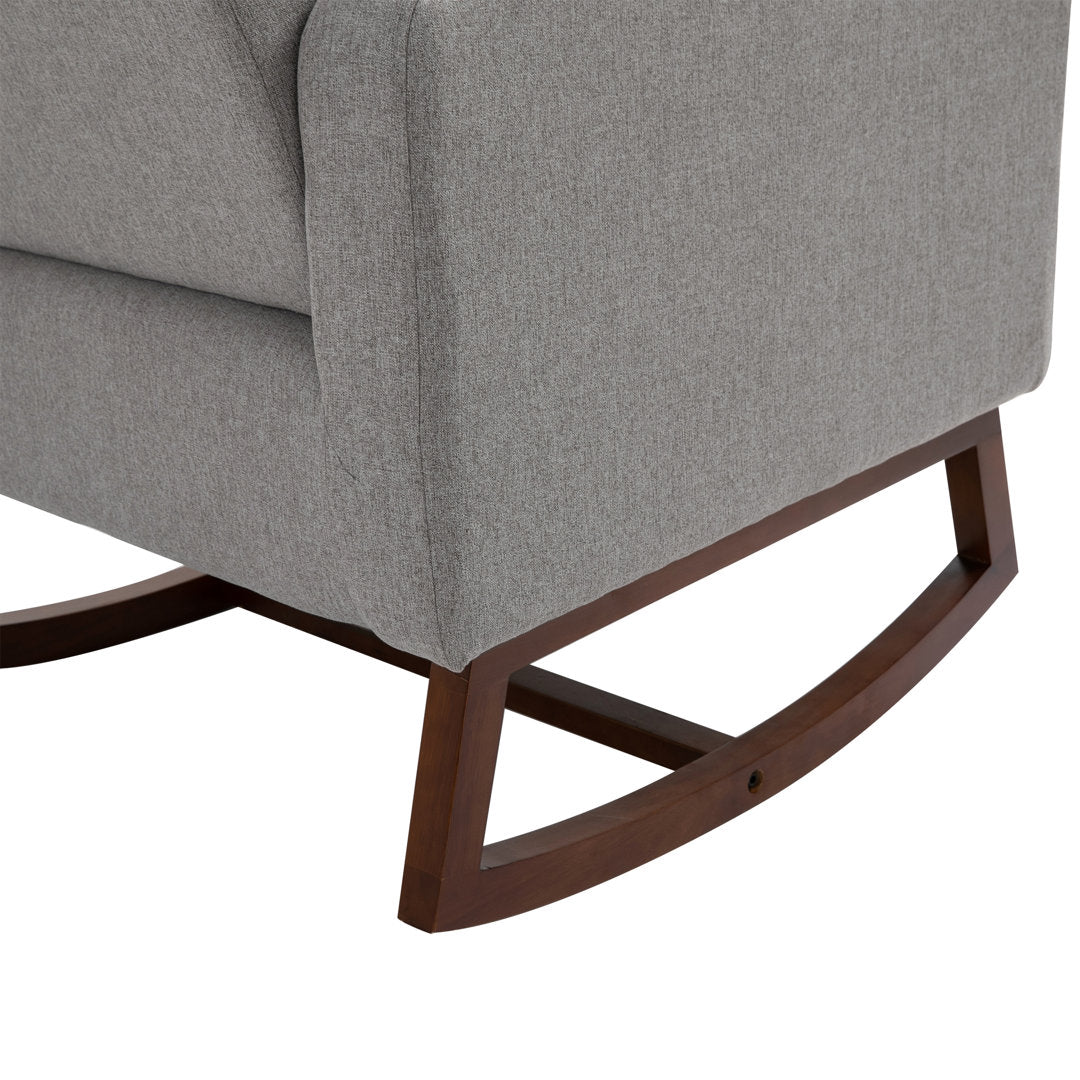 Atze Rocking Chair Latitude Run® Fabric: Gray