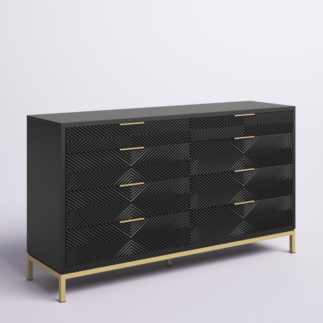 Leshia 8 Drawer 64" W Double Dresser Willa Arlo™ Interiors