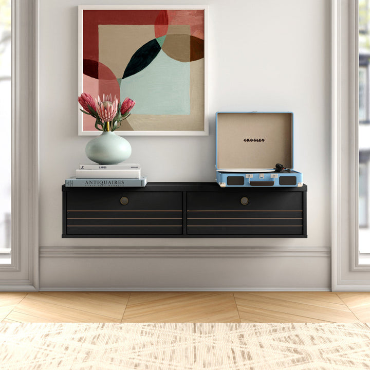 Darryl Floating TV Stand for TVs up to 48" Zipcode Design™ Color: Black