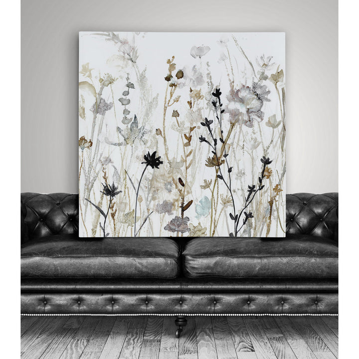 Wildflower Mist II - Painting Print Lark Manor™ Size: 40" H x 40" W x 1.5" D Format: Wrapped Canvas