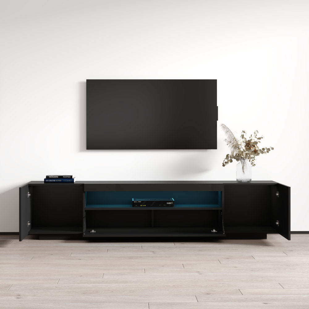 Kenyette TV Stand for TVs up to 79" Latitude Run® Color: Black