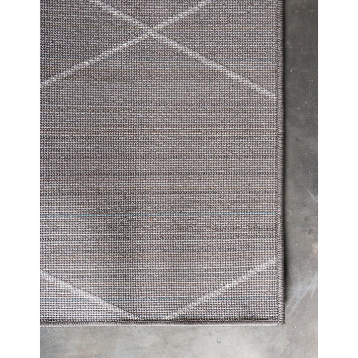 Debrodie Geometric Dark Gray Area Rug George Oliver Rug Size: Rectangle 10' x 13'