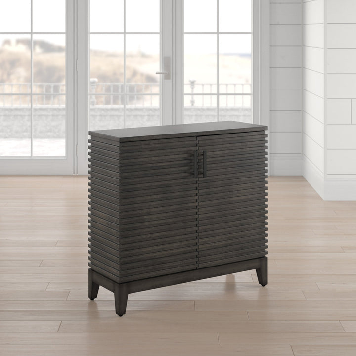 Cale Rustic 2-Door Accent Cabinet Beachcrest Home™ Color: Gray