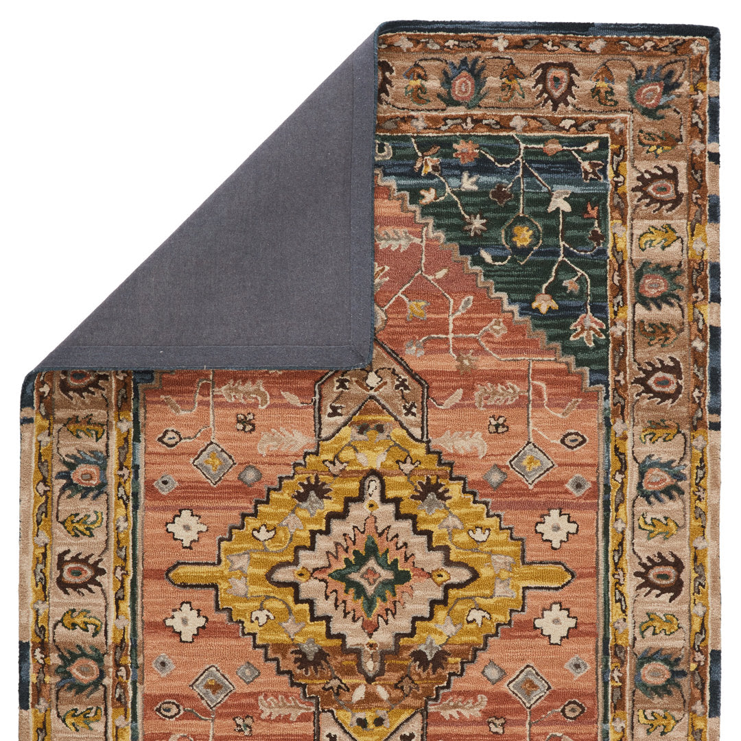 Rockford Oriental Handmade Tufted Wool Tawny/Orchre Area Rug Langley Street® Rug Size: Rectangle 9' x 12'