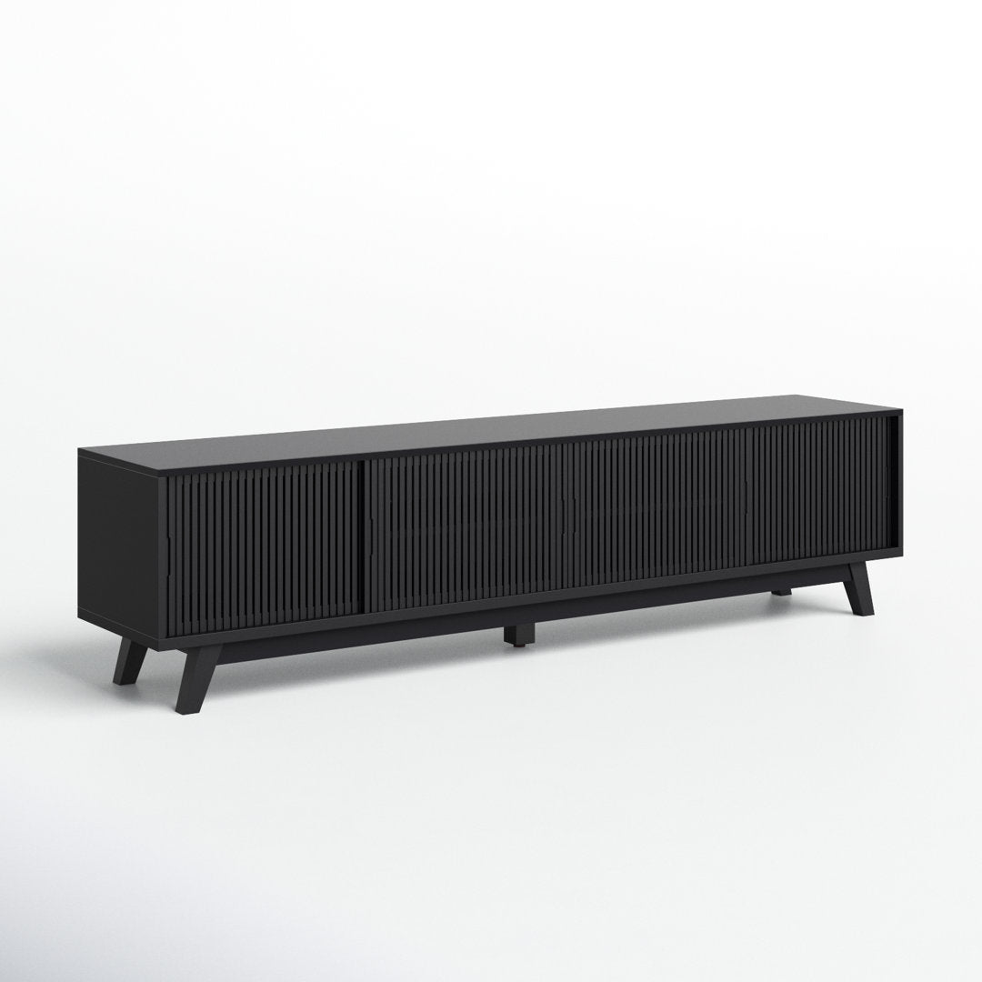 Burton 79'' Media Console AllModern Color: Black/Black