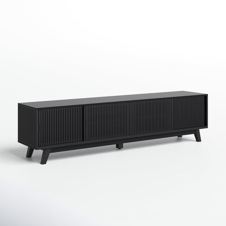 Burton 79'' Media Console AllModern Color: Black/Black