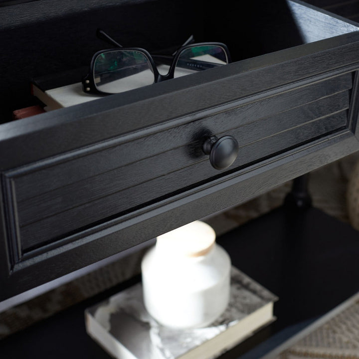 Amondre 36'' Console Table Highland Dunes Color: Black