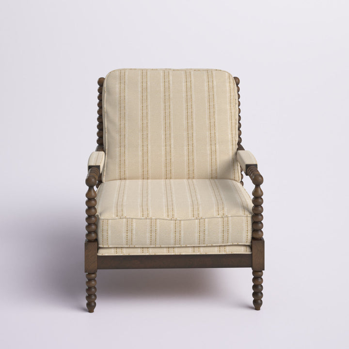 28" W Linen Armchair Langley Street® Fabric: Beige Linen