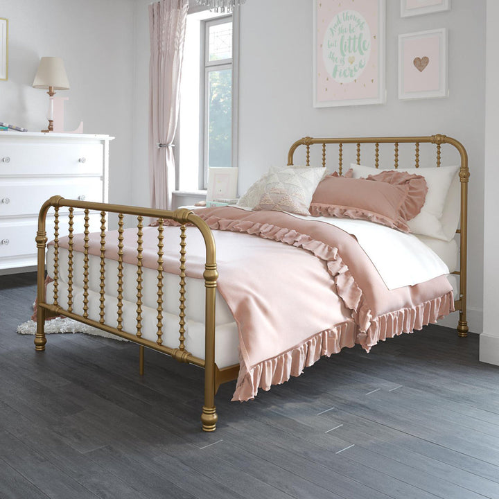 Monarch Hill Wren Metal Bed Little Seeds Color: Gold Size: Full