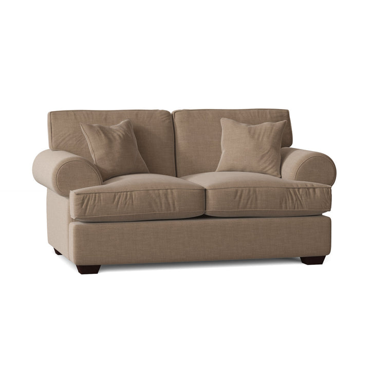67" Recessed Arm Loveseat Birch Lane™ Fabric: Conversation Linen Basketweave