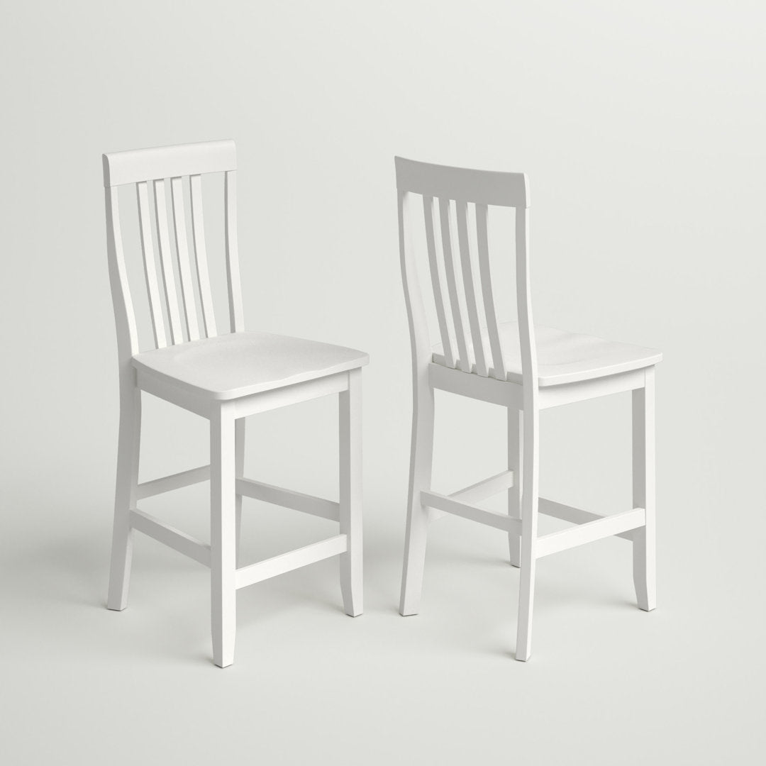 Diamondback Counter and Bar Stool (Set of 2) Three Posts™ Color: White Seat Height: Counter Stool (24" Seat Height)