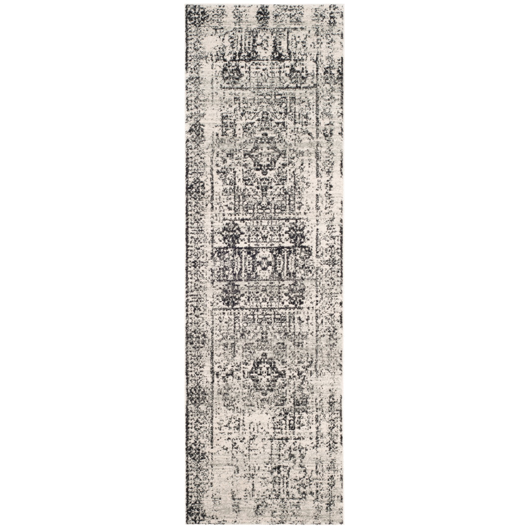 Highworth Oriental Ivory/Black Area Rug Trent Austin Design® Rug Size: Runner 2'2" x 19'