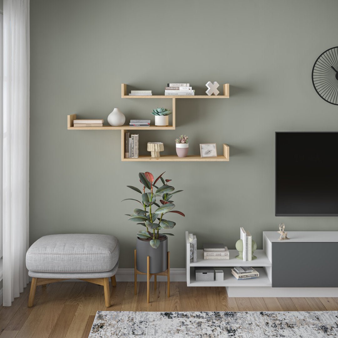 Ramage 3 Piece Accent Shelf Mercury Row® Finish: Oak