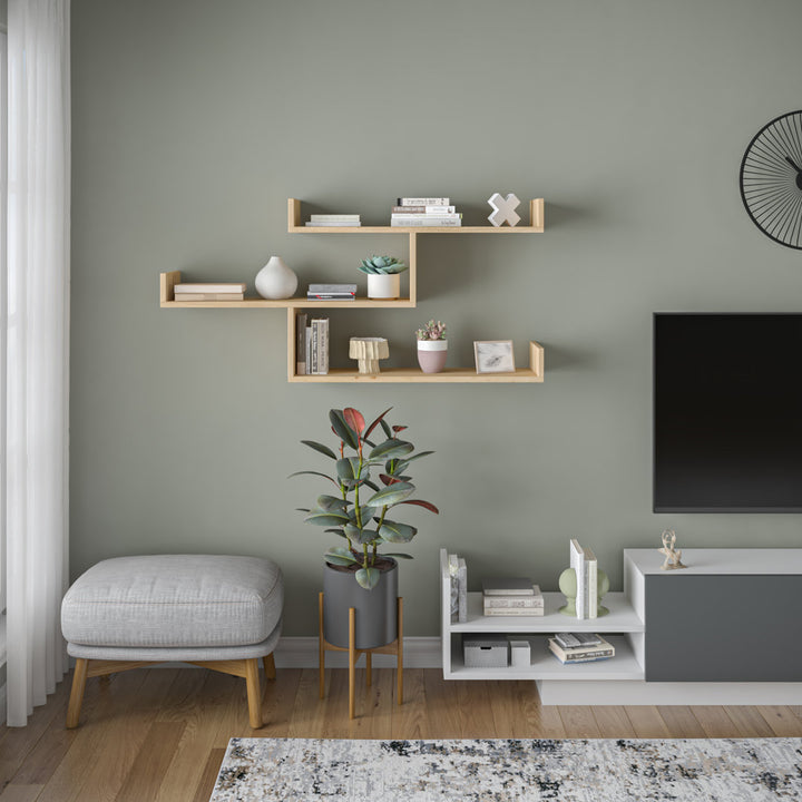 Ramage 3 Piece Accent Shelf Mercury Row® Finish: Oak