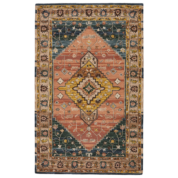 Rockford Oriental Handmade Tufted Wool Tawny/Orchre Area Rug Langley Street® Rug Size: Rectangle 9' x 12'