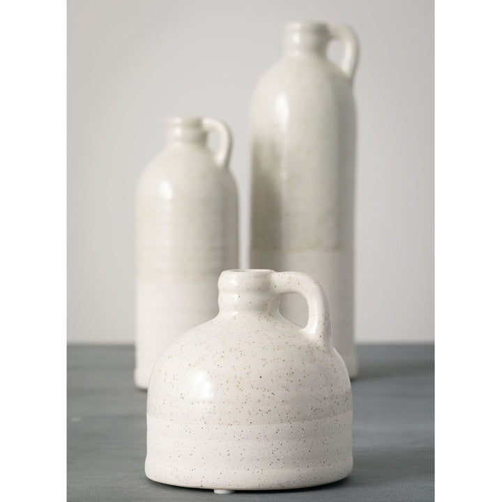 Cabell Ceramic Decorative Bottle Gracie Oaks Color: White